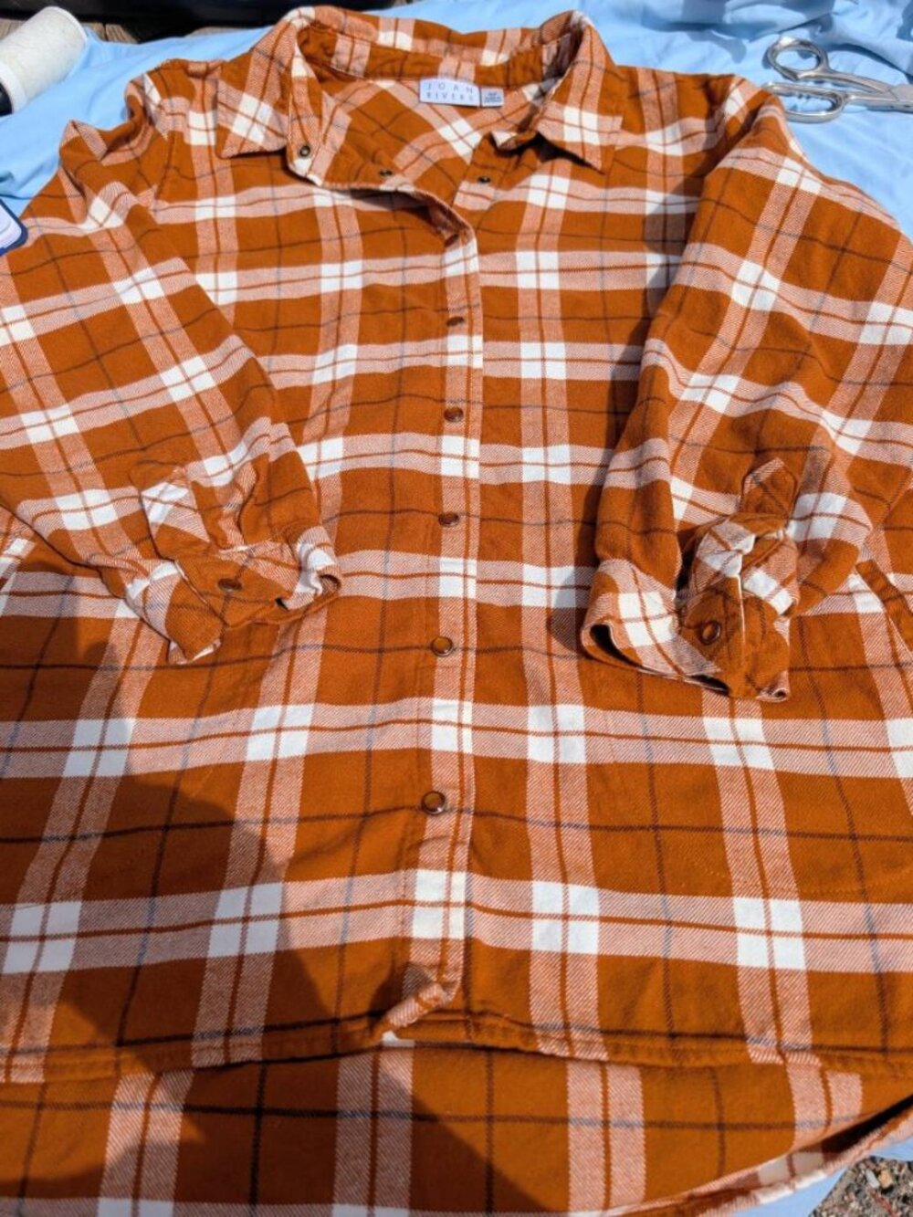 Joan Rivers Flannel Blouse XLP
